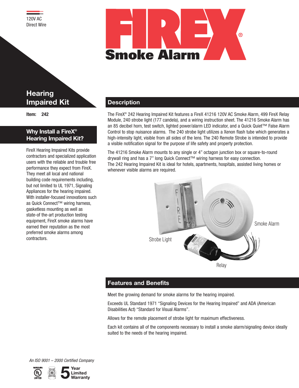 Firex 242 User Manual | 2 pages