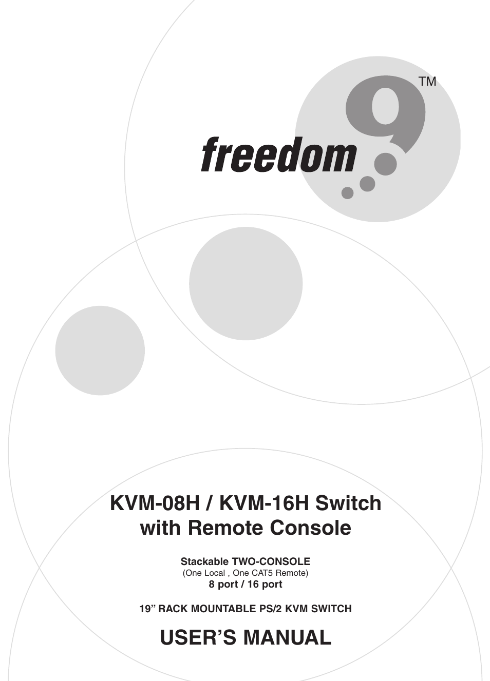 Freedom9 KVM-08H User Manual | 24 pages