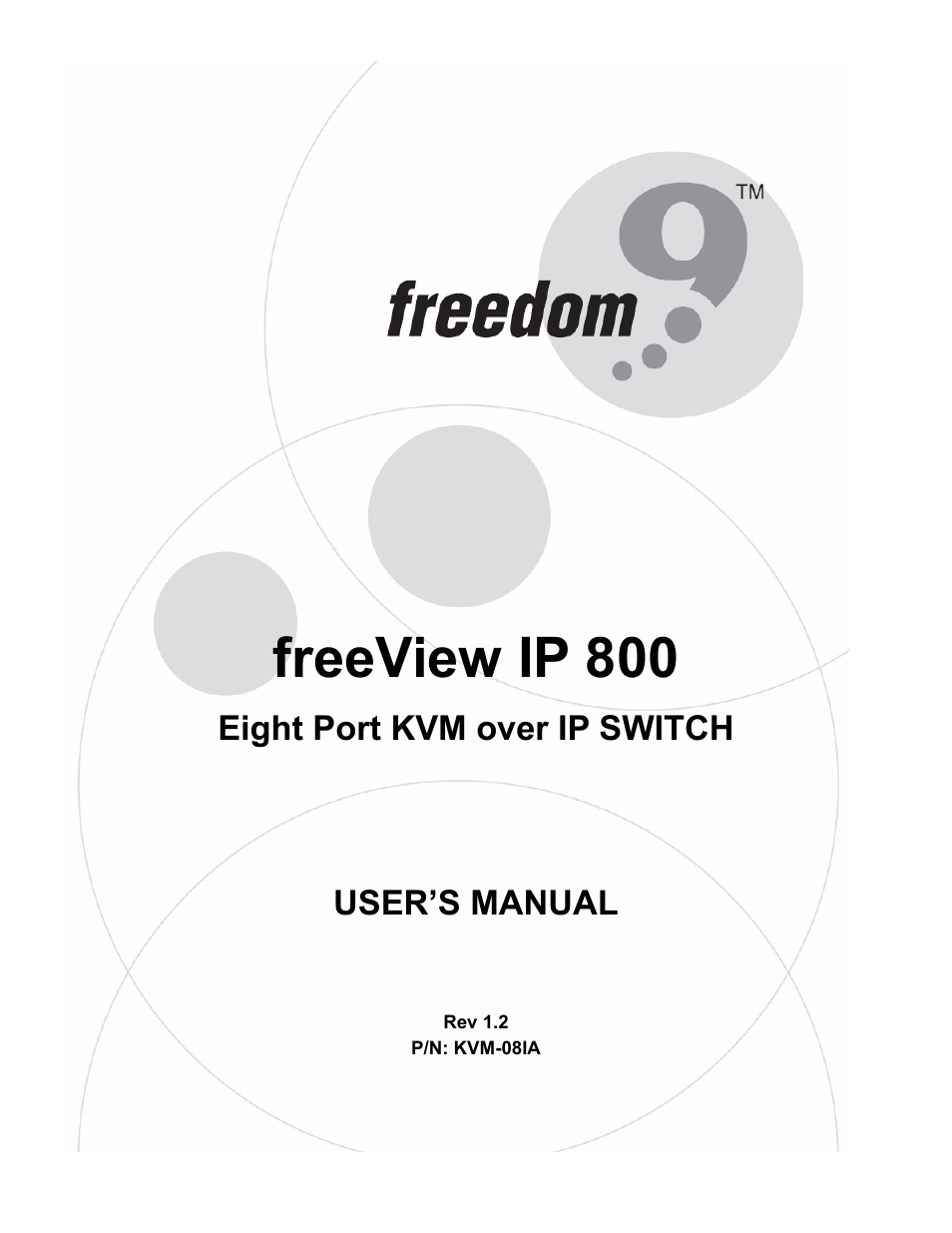 Freedom9 IP 800 User Manual | 79 pages