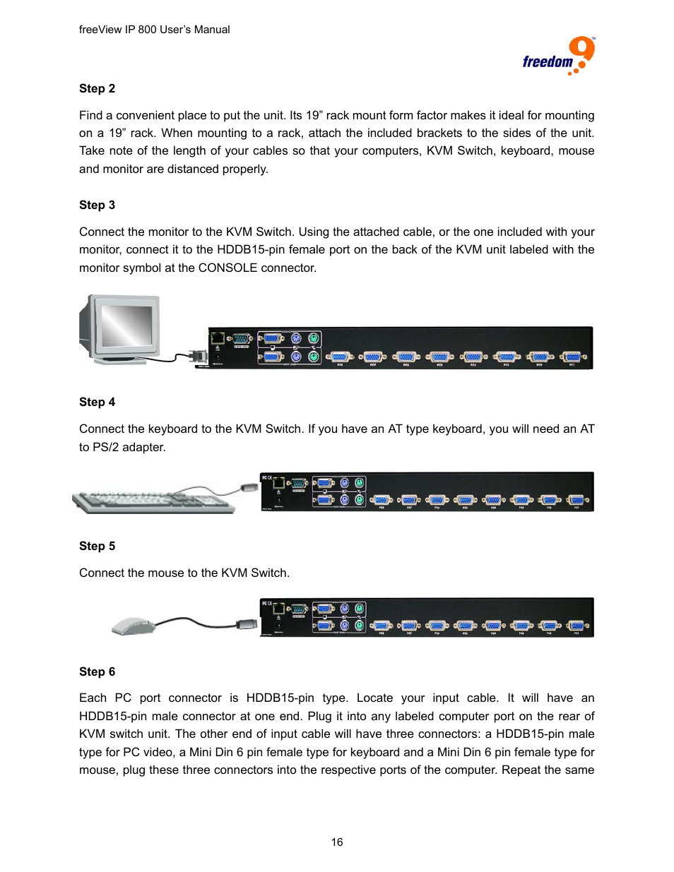 Freedom9 IP 800 User Manual | Page 18 / 79