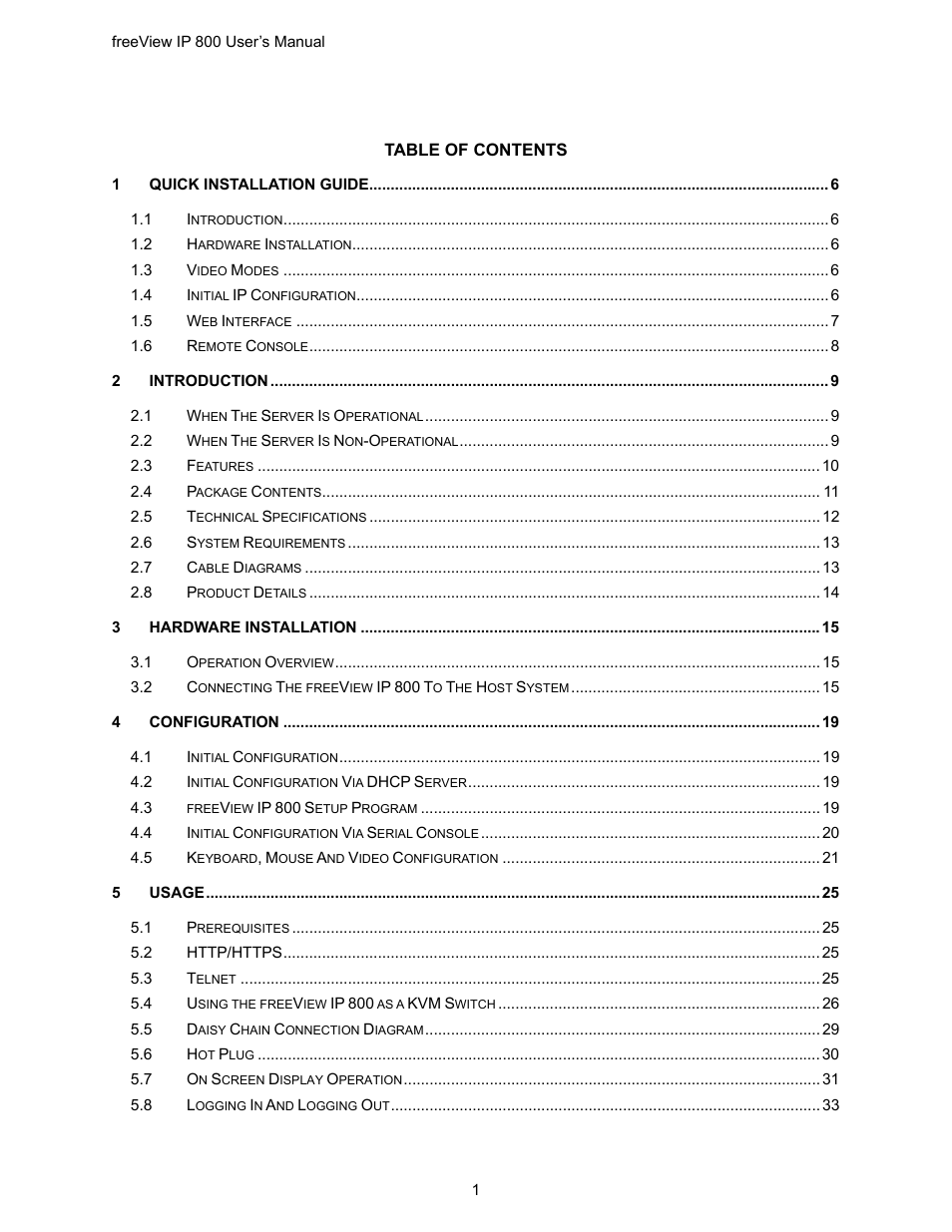 Freedom9 IP 800 User Manual | Page 3 / 79