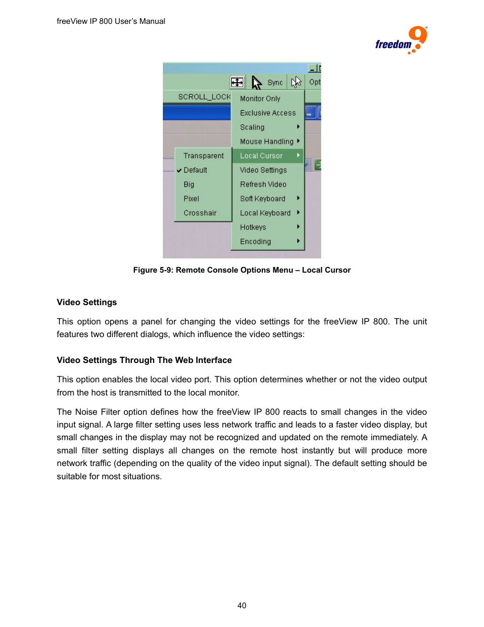 Freedom9 IP 800 User Manual | Page 42 / 79