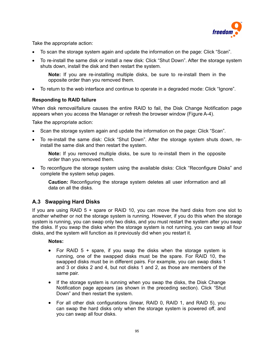 Freedom9 4020 User Manual | Page 102 / 112