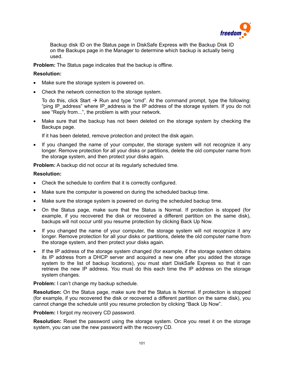 Freedom9 4020 User Manual | Page 108 / 112