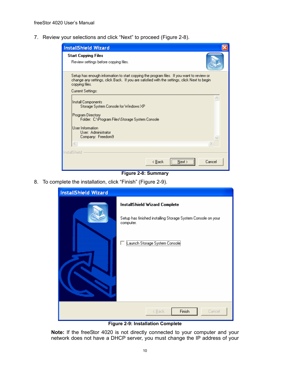 Igure, Ummary, Nstallation | Omplete | Freedom9 4020 User Manual | Page 17 / 112
