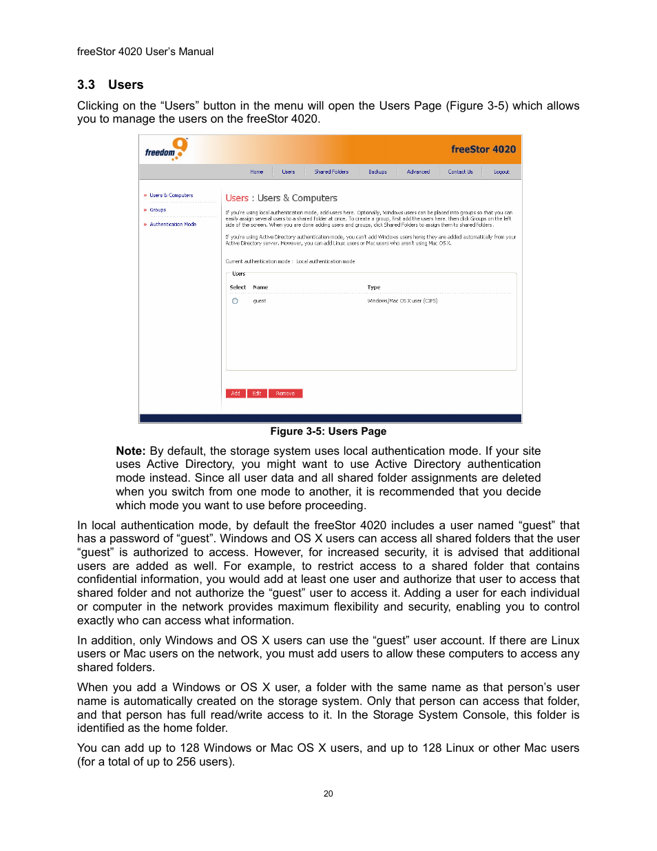Sers, Igure | Freedom9 4020 User Manual | Page 27 / 112
