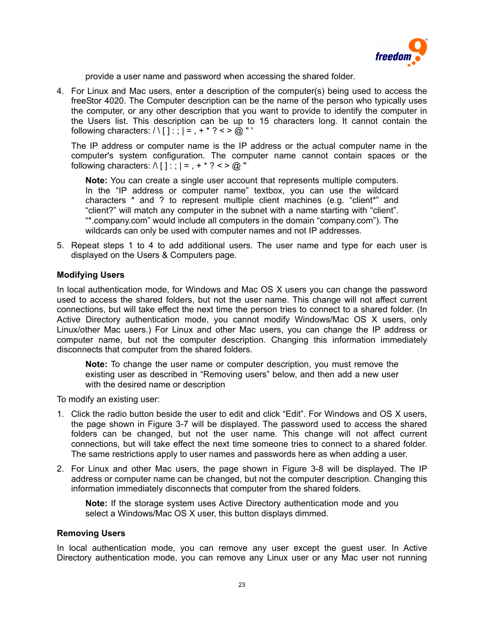 Freedom9 4020 User Manual | Page 30 / 112