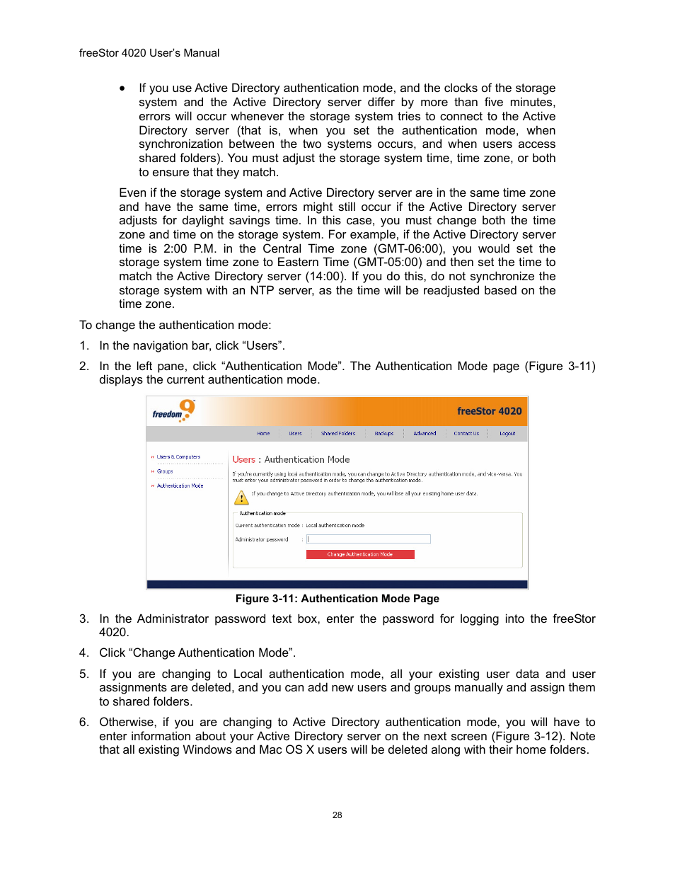 Igure, Uthentication | Freedom9 4020 User Manual | Page 35 / 112