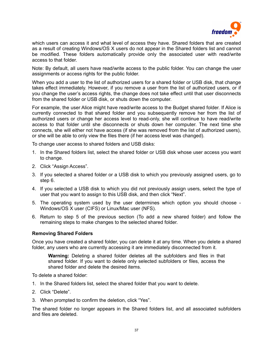 Freedom9 4020 User Manual | Page 44 / 112