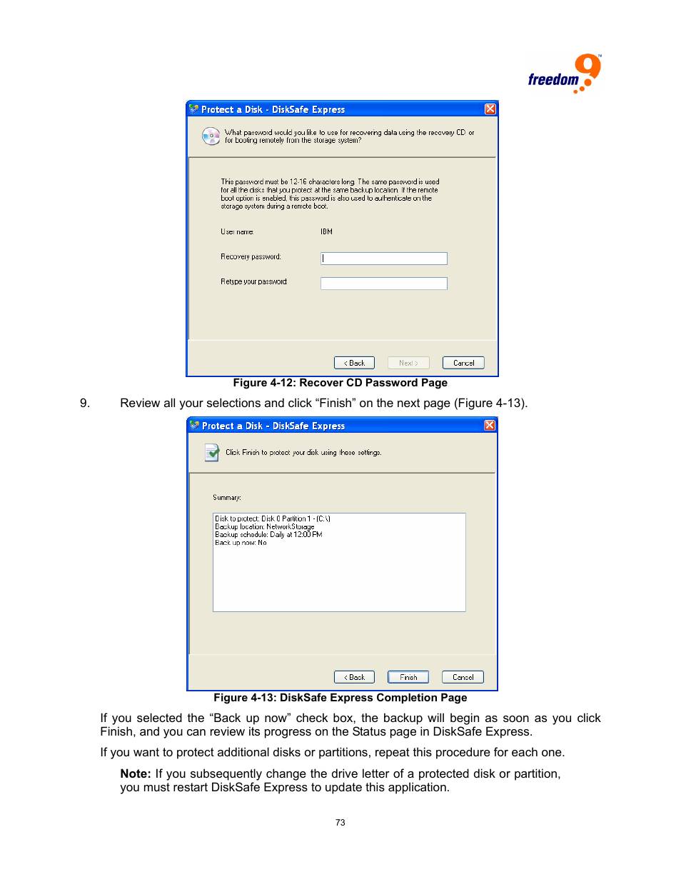 Igure, Ecover, Assword | Xpress, Ompletion | Freedom9 4020 User Manual | Page 80 / 112