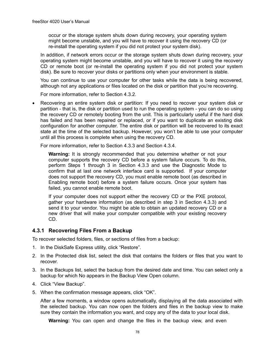 Ecovering, Iles, Rom a | Ackup | Freedom9 4020 User Manual | Page 85 / 112