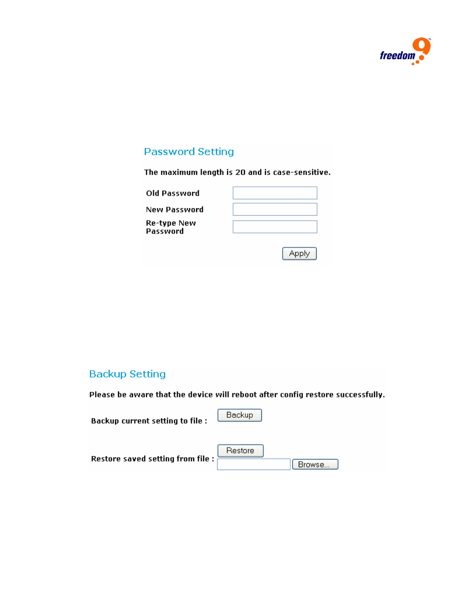 Freedom9 G2400 User Manual | Page 25 / 28