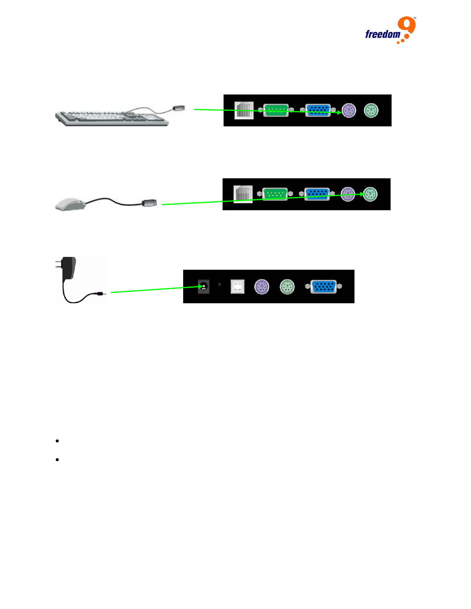 3 ethernet connection, Thernet, Onnection | Freedom9 IP 100 User Manual | Page 18 / 81