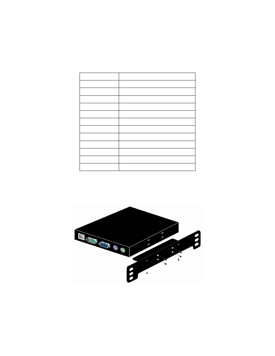 Video modes, Rack mount kit installation diagram, Figure d-1: rack mount installation diagram | C. video modes, D. rack mount kit installation diagram | Freedom9 IP 100 User Manual | Page 81 / 81