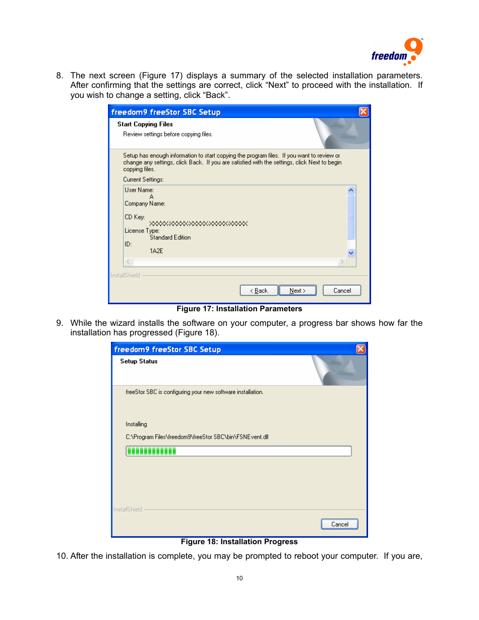 Freedom9 USB User Manual | Page 13 / 67