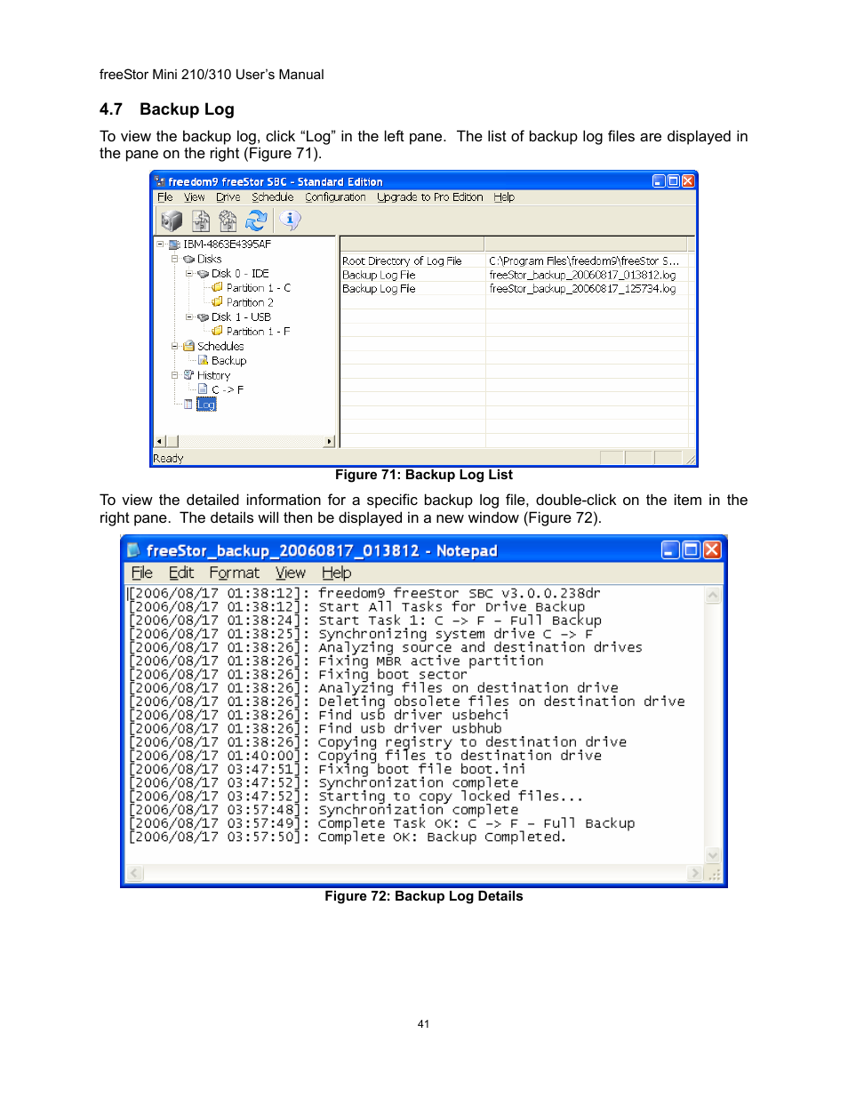 Ackup | Freedom9 USB User Manual | Page 44 / 67