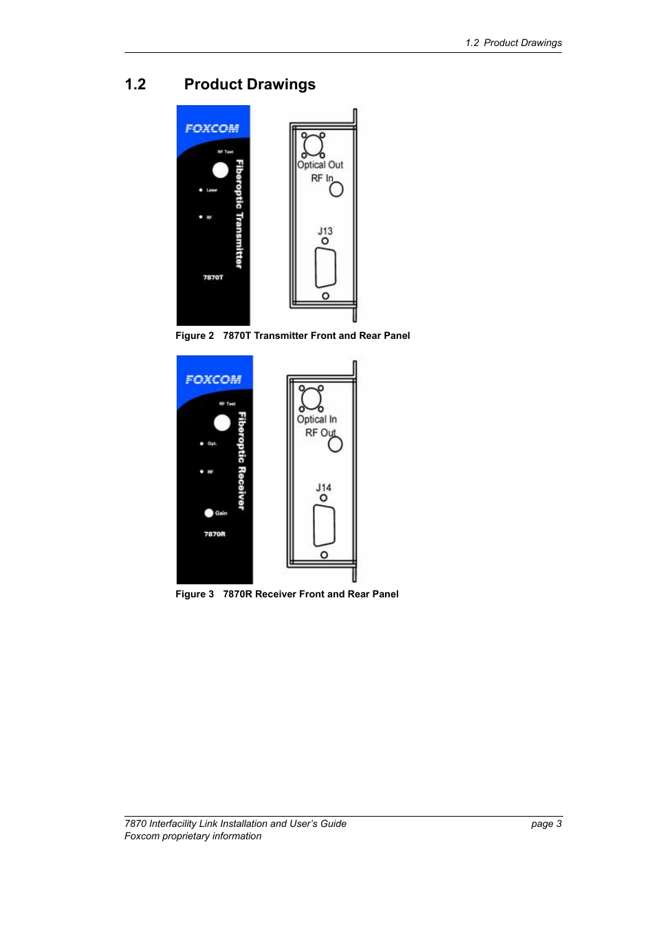 2 product drawings | Foxconn Interfacility Link 7870 User Manual | Page 11 / 54