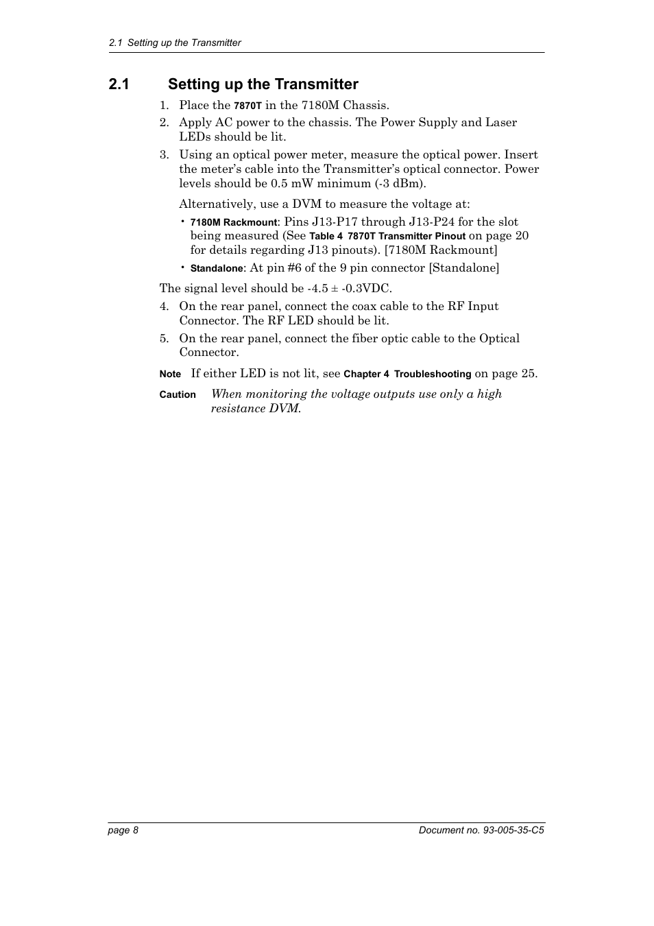 1 setting up the transmitter | Foxconn Interfacility Link 7870 User Manual | Page 16 / 54