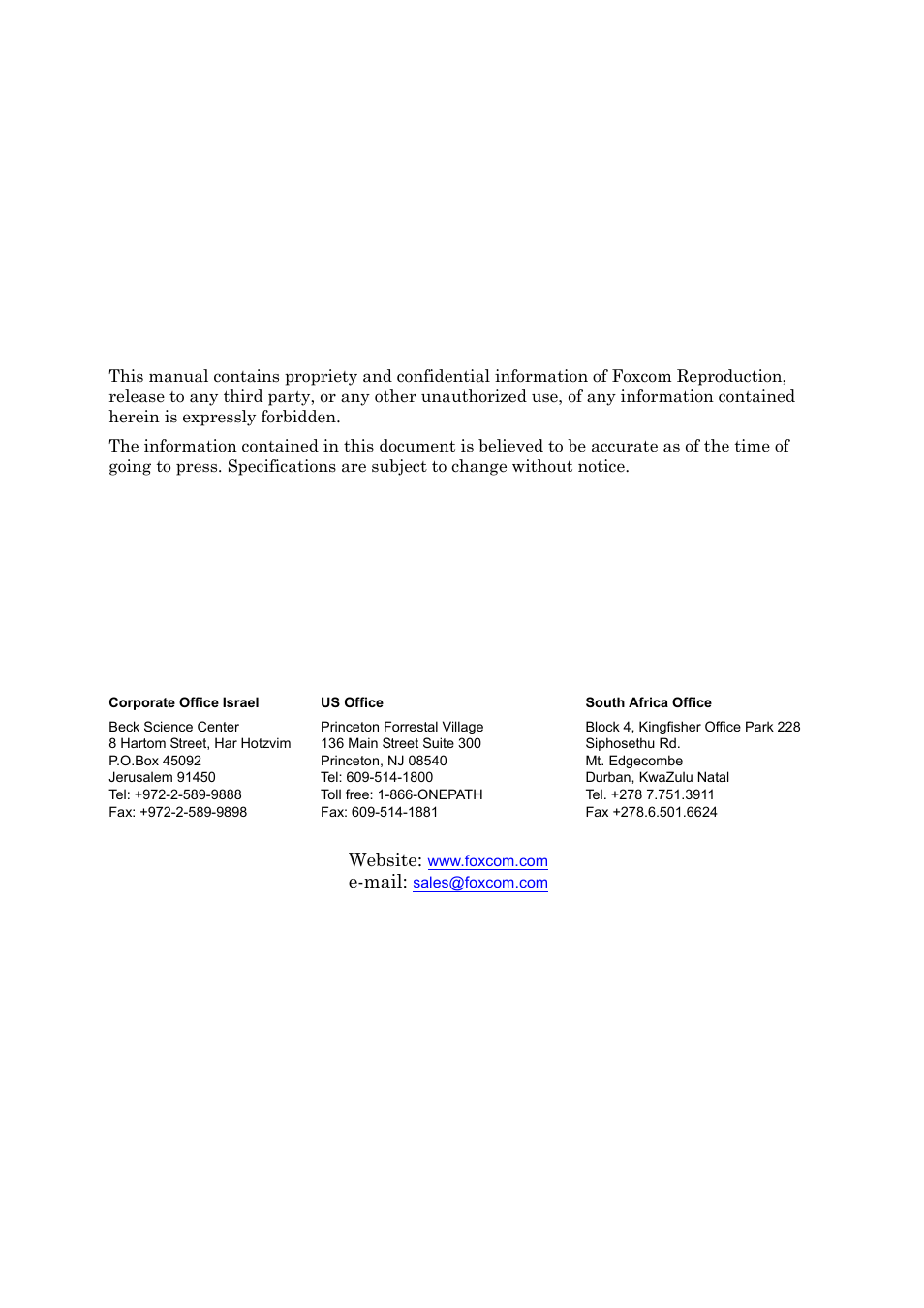 Foxconn Interfacility Link 7870 User Manual | Page 2 / 54