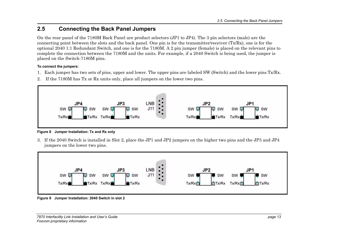 5 connecting the back panel jumpers | Foxconn Interfacility Link 7870 User Manual | Page 21 / 54