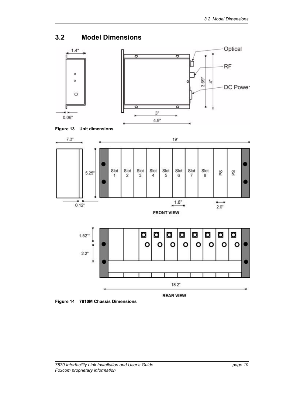 2 model dimensions | Foxconn Interfacility Link 7870 User Manual | Page 27 / 54