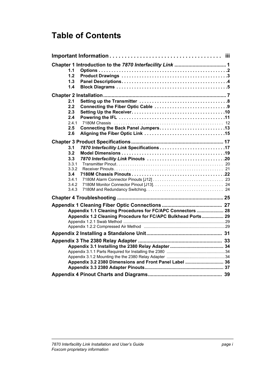 Foxconn Interfacility Link 7870 User Manual | Page 3 / 54