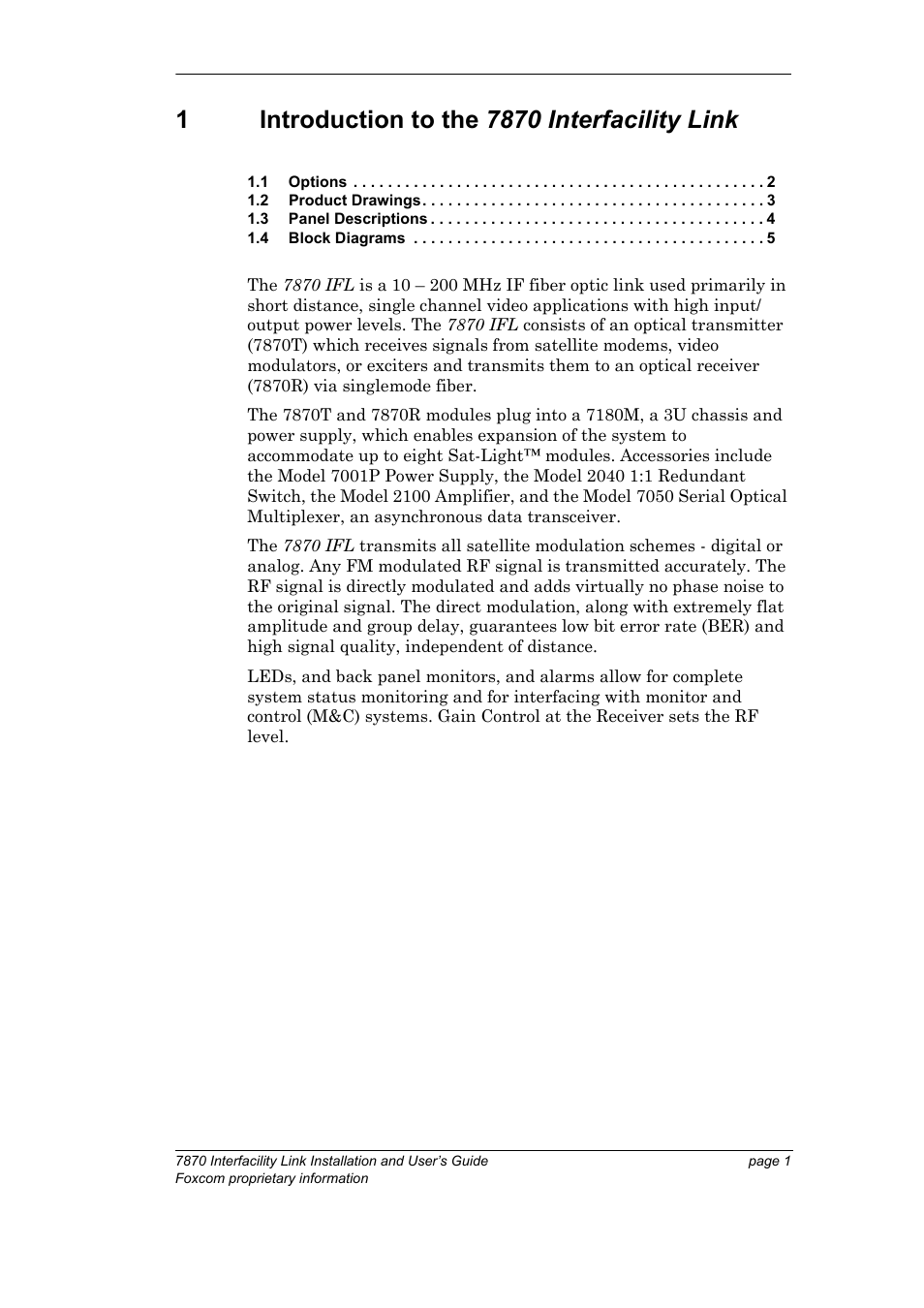 1 introduction to the 7870 interfacility link, Chapter 1 introduction to the | Foxconn Interfacility Link 7870 User Manual | Page 9 / 54
