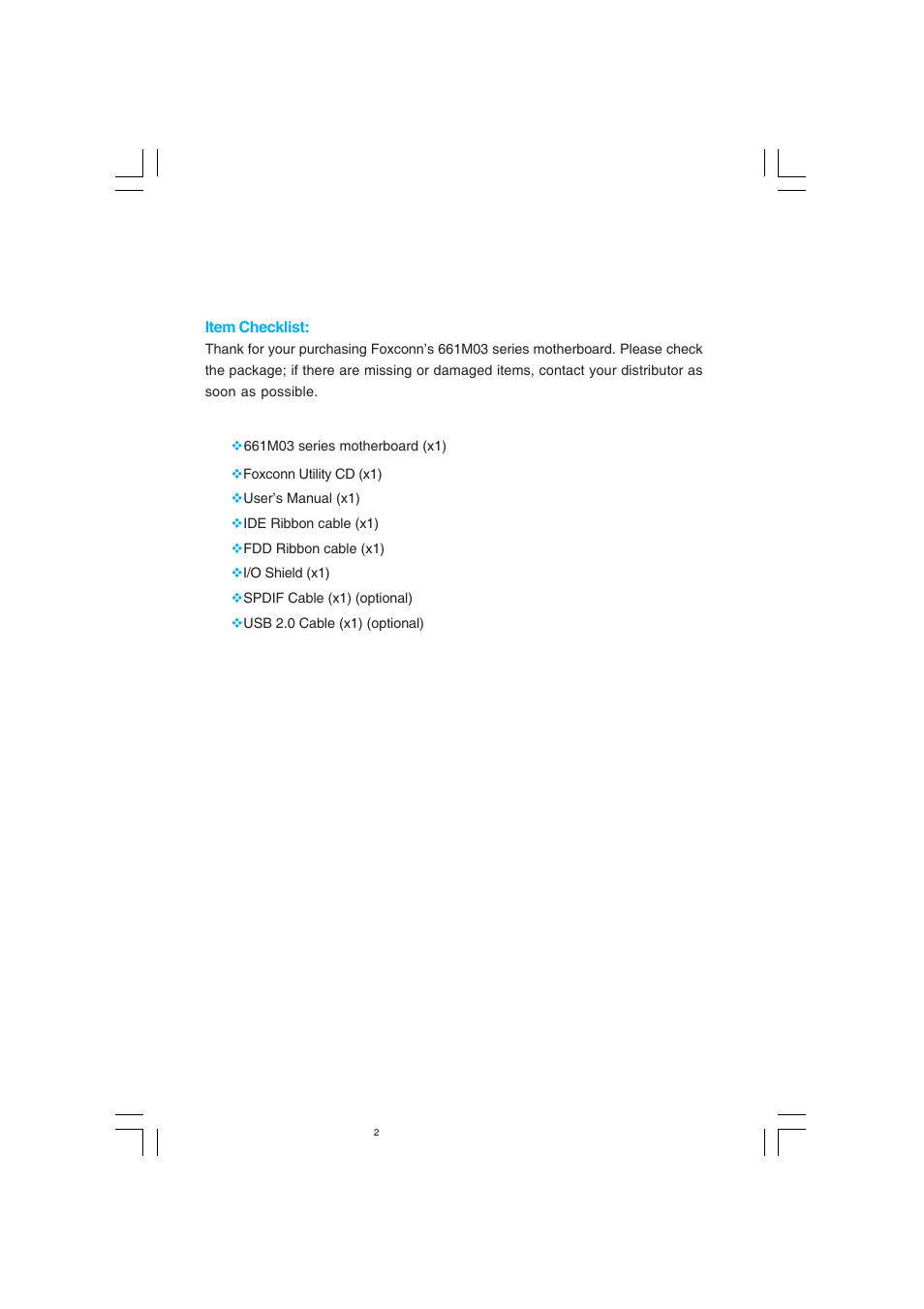 Foxconn 661M03 User Manual | Page 2 / 104