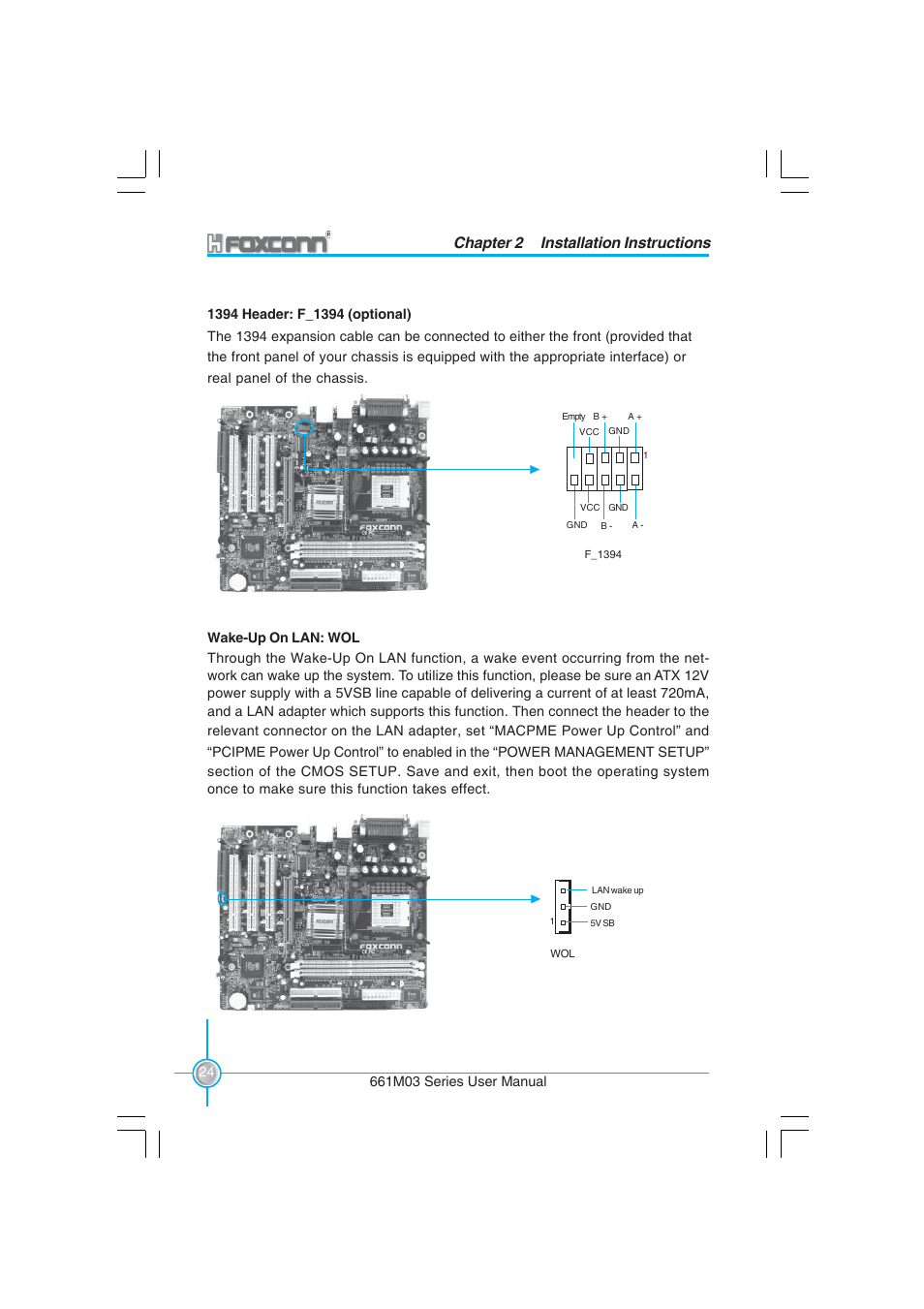 Chapter 2 installation instructions | Foxconn 661M03 User Manual | Page 32 / 104