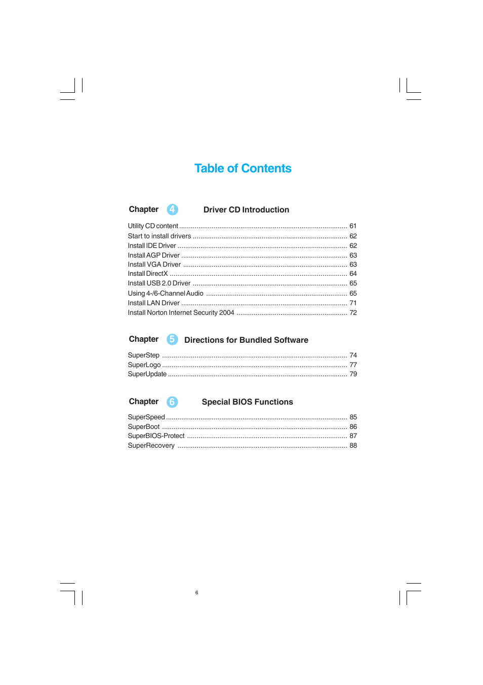 Foxconn 661M03 User Manual | Page 6 / 104