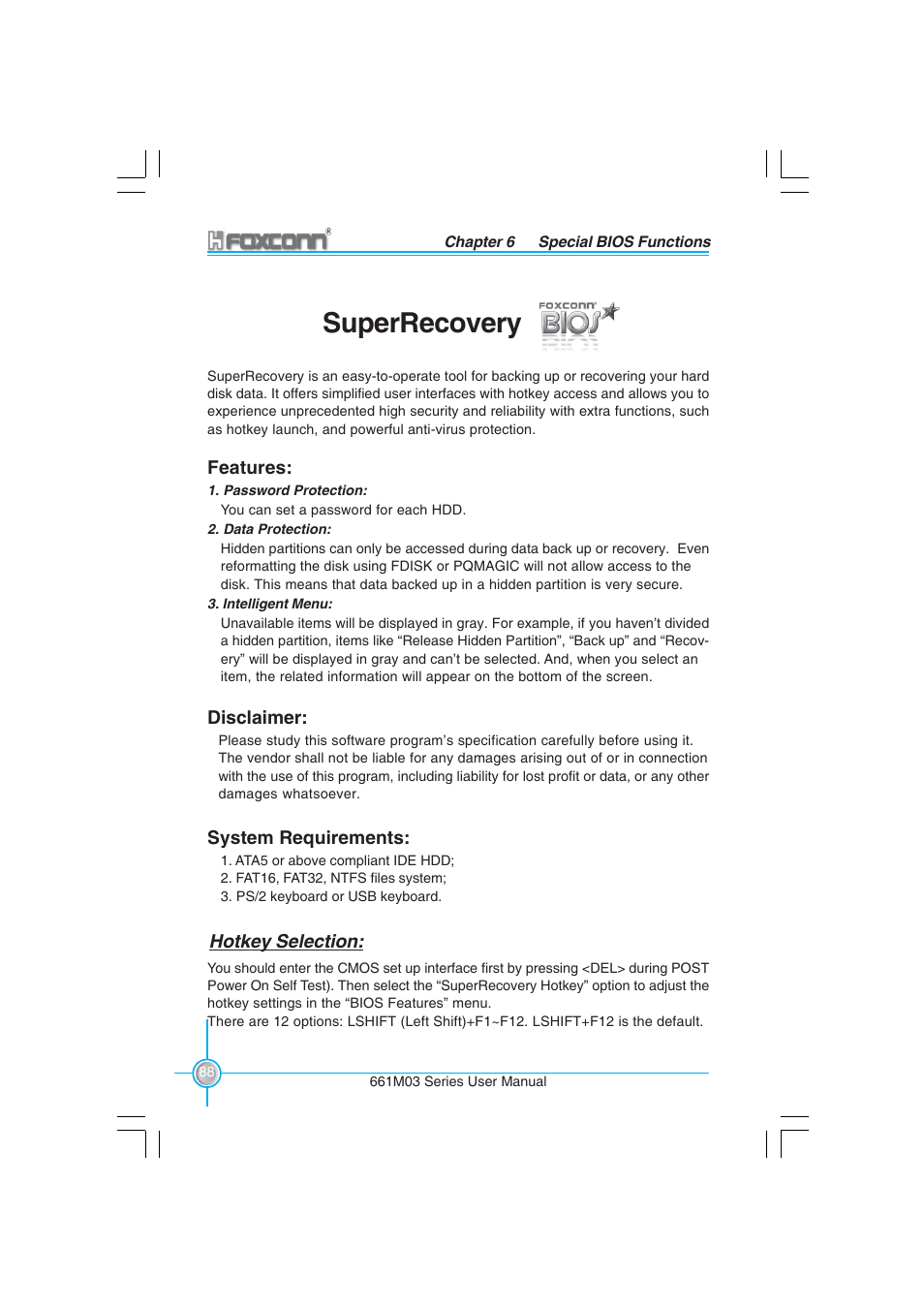 Superrecovery | Foxconn 661M03 User Manual | Page 96 / 104
