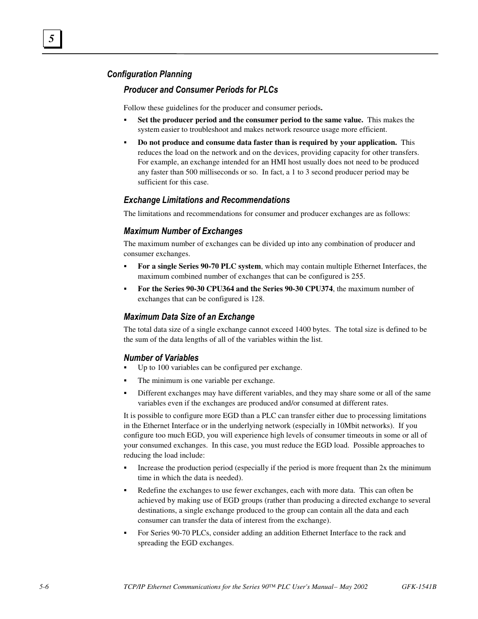 Configuration planning | FANUC Robotics America GFK-1541B User Manual | Page 155 / 240