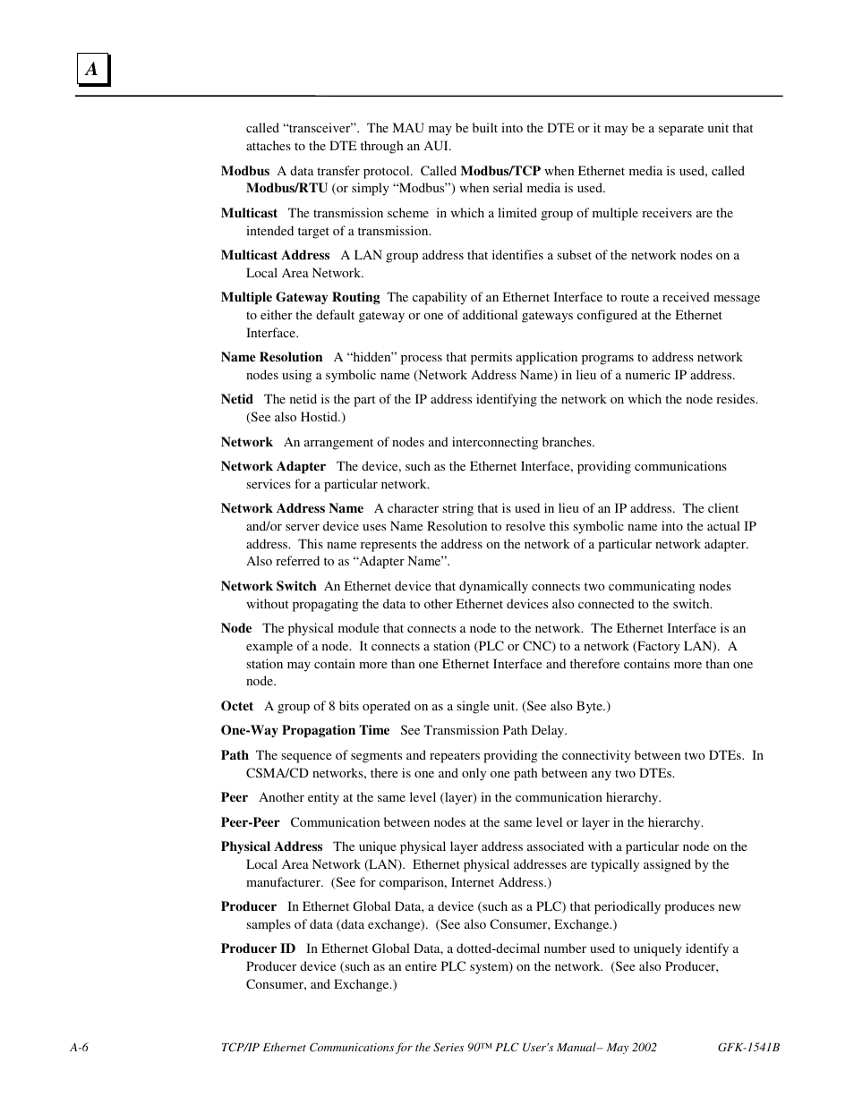 FANUC Robotics America GFK-1541B User Manual | Page 199 / 240