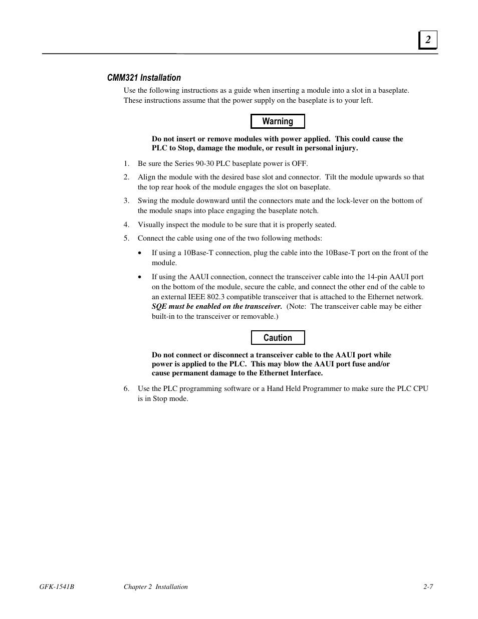 FANUC Robotics America GFK-1541B User Manual | Page 20 / 240