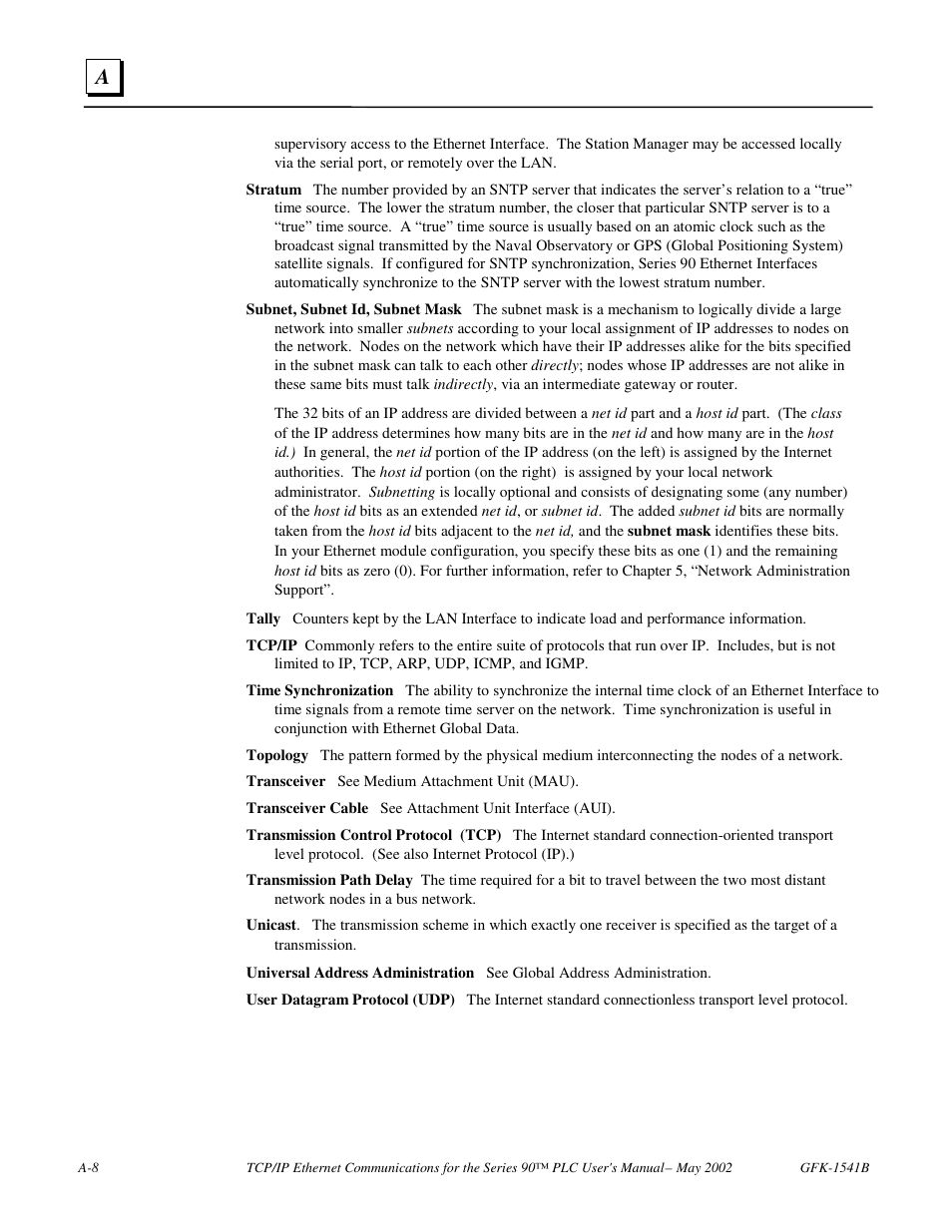 FANUC Robotics America GFK-1541B User Manual | Page 201 / 240