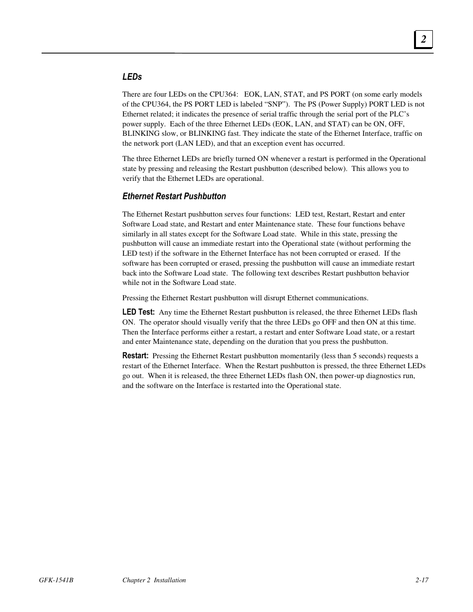 FANUC Robotics America GFK-1541B User Manual | Page 30 / 240