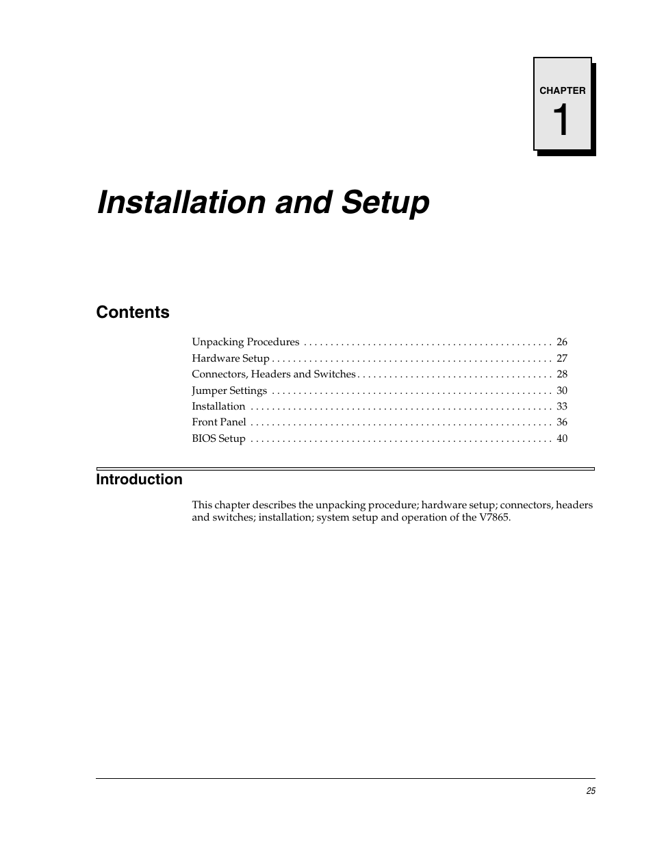 Installation and setup, Chapter 1 - installation and setup | FANUC Robotics America V7865* User Manual | Page 25 / 103