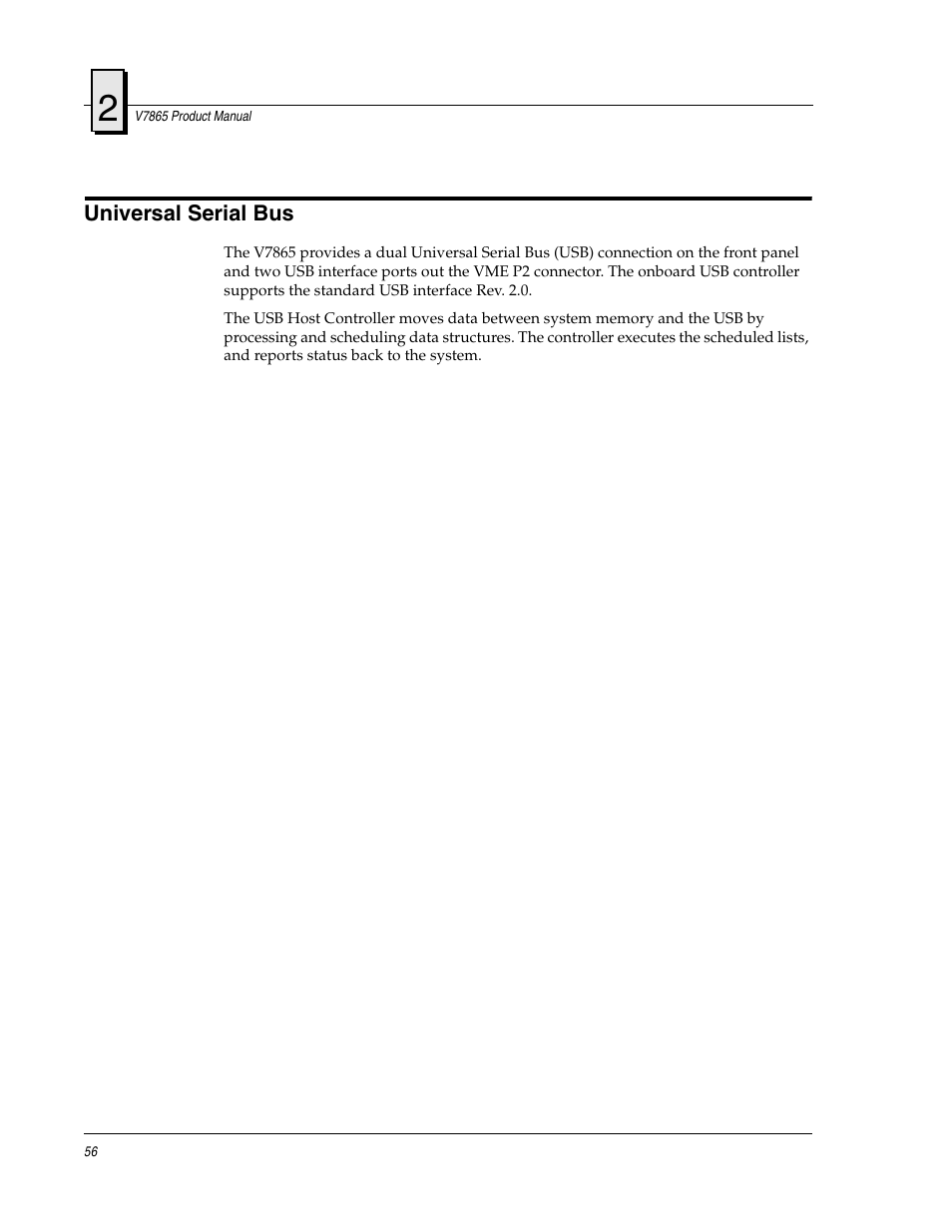 Universal serial bus | FANUC Robotics America V7865* User Manual | Page 56 / 103