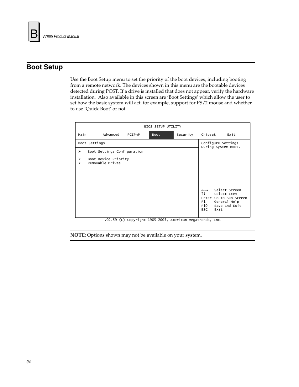 Boot setup | FANUC Robotics America V7865* User Manual | Page 94 / 103