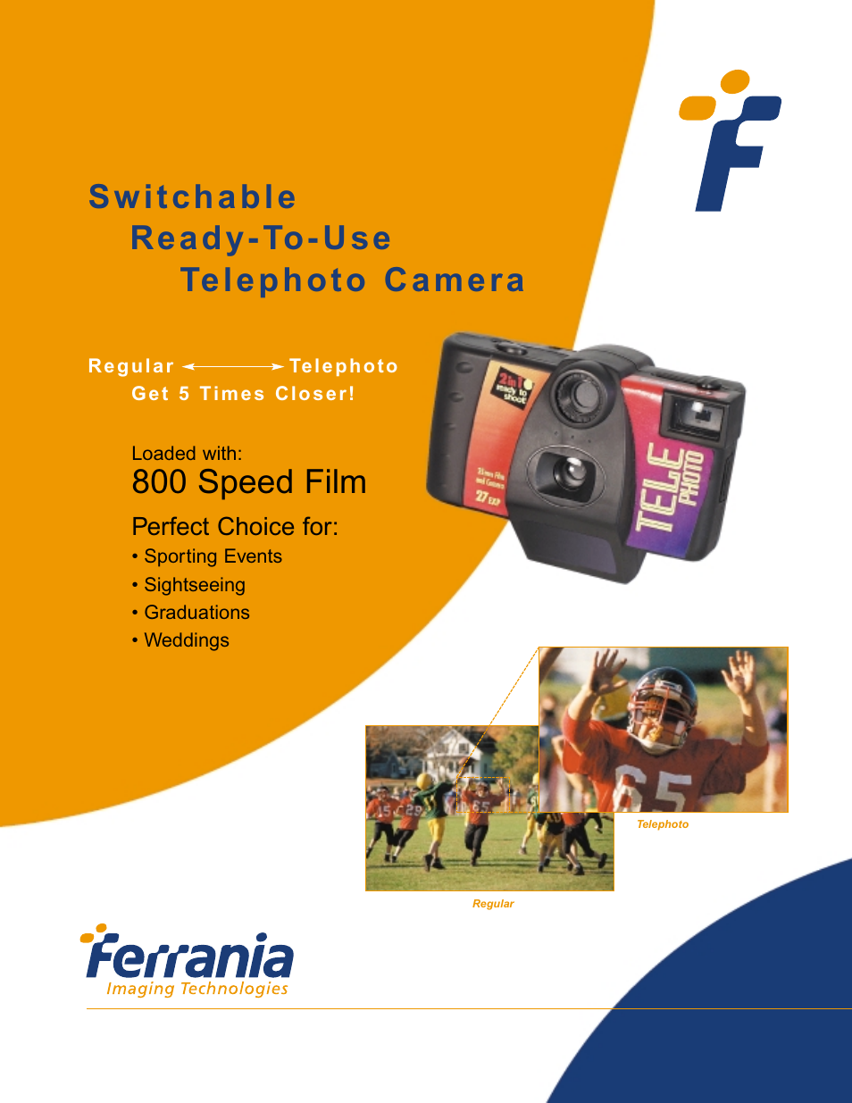 Ferrania Telephoto Camera User Manual | 2 pages