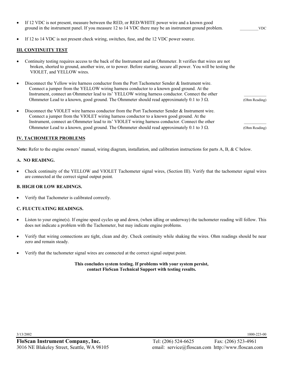 Floscan instrument company, inc | Floscan Instrument TWINSCAN 3TB013U User Manual | Page 3 / 18