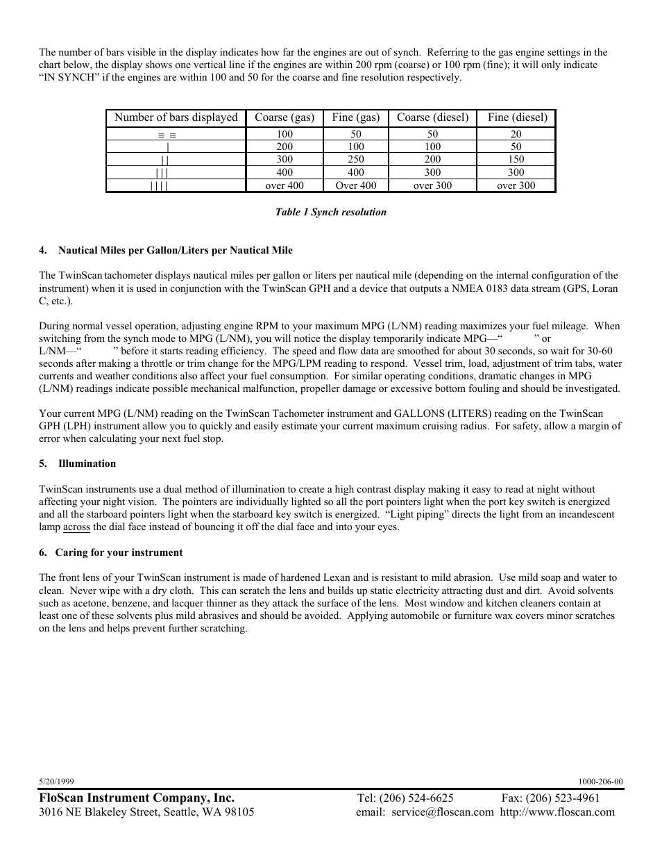 Floscan Instrument TWINSCAN 3TB013U User Manual | Page 7 / 18