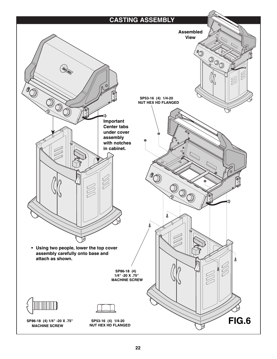 Fig.6, Casting assembly | Fiesta FG50057 User Manual | Page 22 / 32