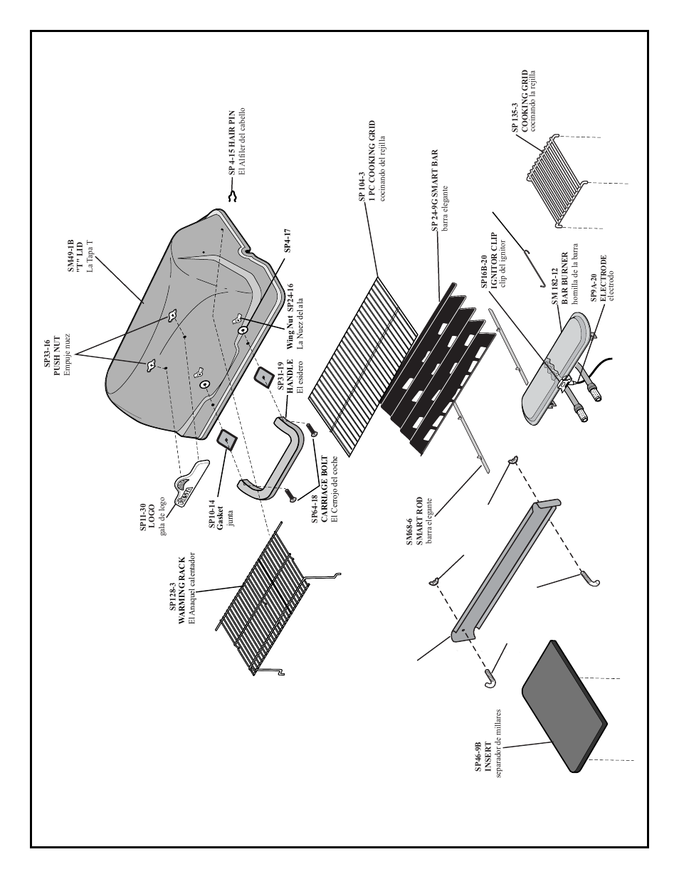 Replacement p arts, Piezas de recambio | Fiesta EZT34545-B304 User Manual | Page 13 / 14