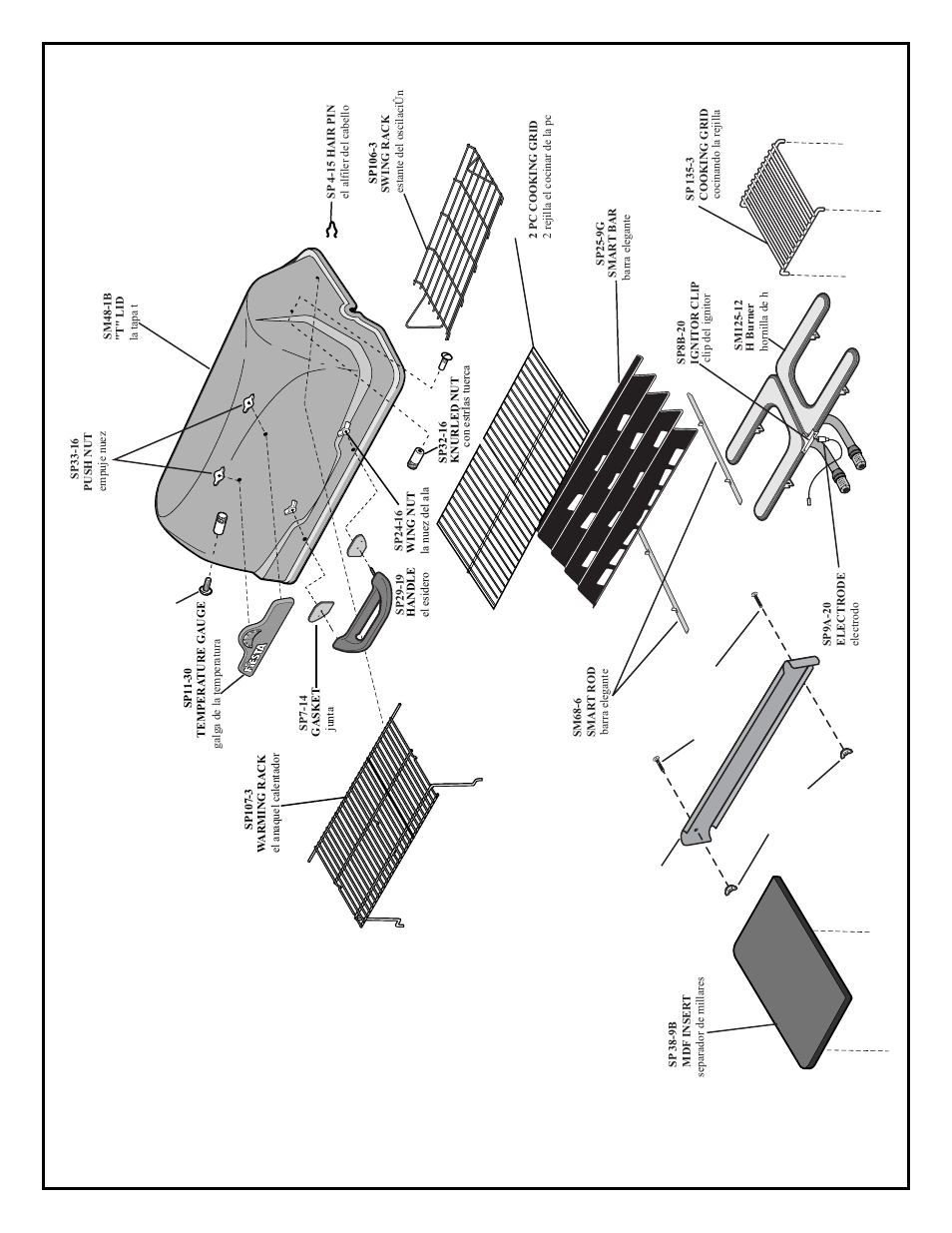 Replacement p arts piezas de recambio | Fiesta EZT40050-B416 User Manual | Page 12 / 13