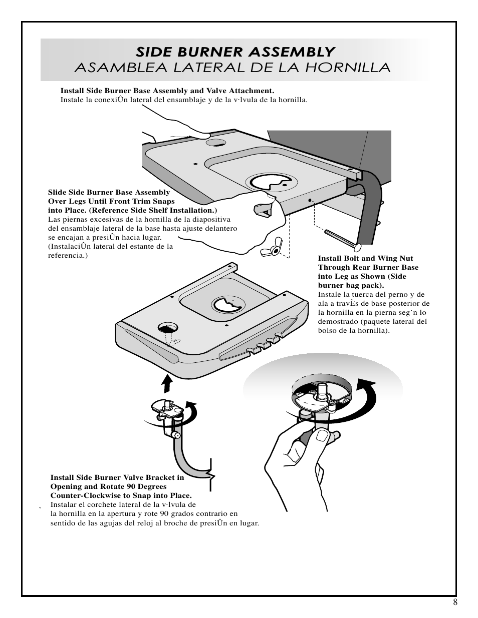 Fiesta OUTDOOR GAS BARBEQUE EZA34545-B403 User Manual | Page 8 / 12