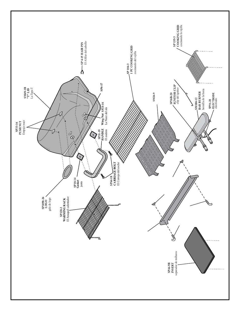 Replacement p arts, Piezas de recambio | Fiesta EZT34545-B338 User Manual | Page 13 / 14