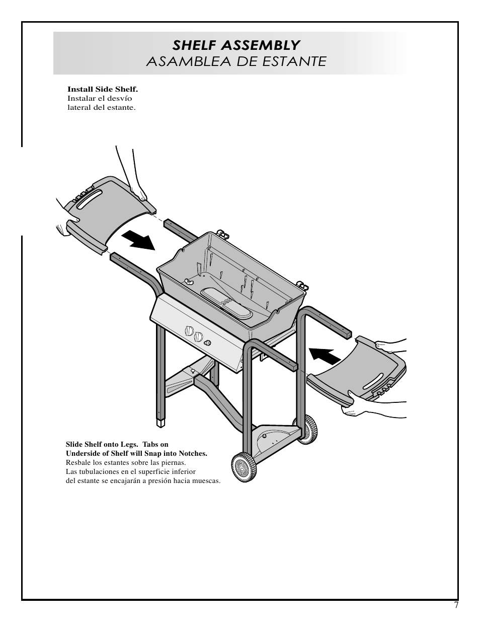Shelf assembly asamblea de estante | Fiesta EZA24025-B309 User Manual | Page 7 / 12