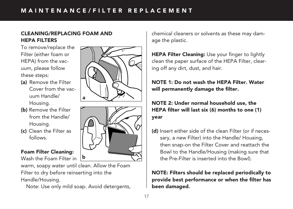 FilterStream V2510 User Manual | Page 17 / 20