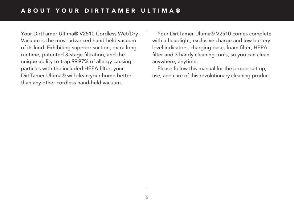 FilterStream V2510 User Manual | Page 6 / 20